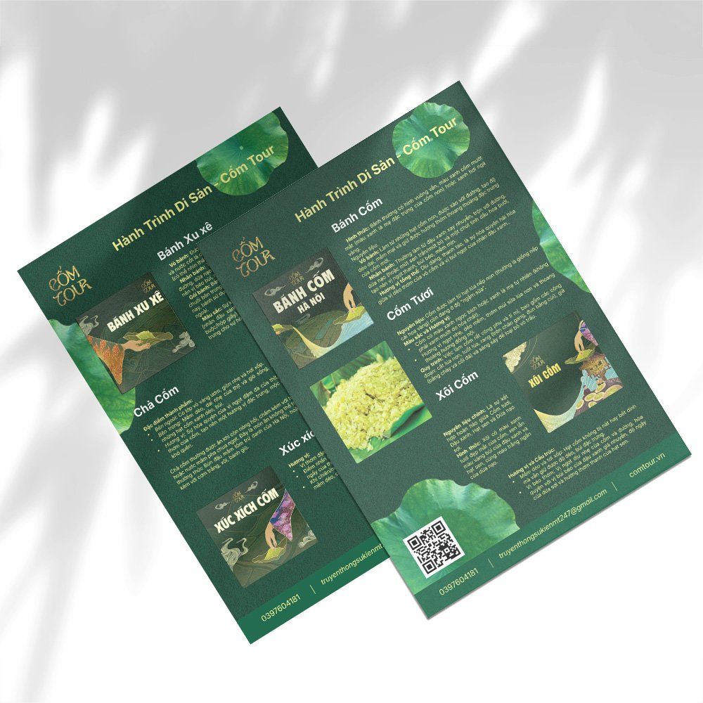 Mẫu thiết kế tờ rơi sản phẩm nông sản, OCOP - Hình ảnh 2