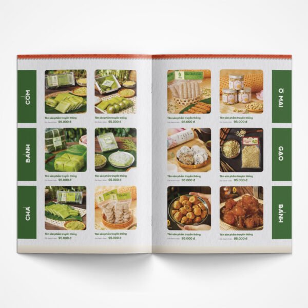 Thiết kế Catalog sản phẩm Nông sản, OCOP, Cốm, Đặc sản truyền thống - Hình ảnh 3