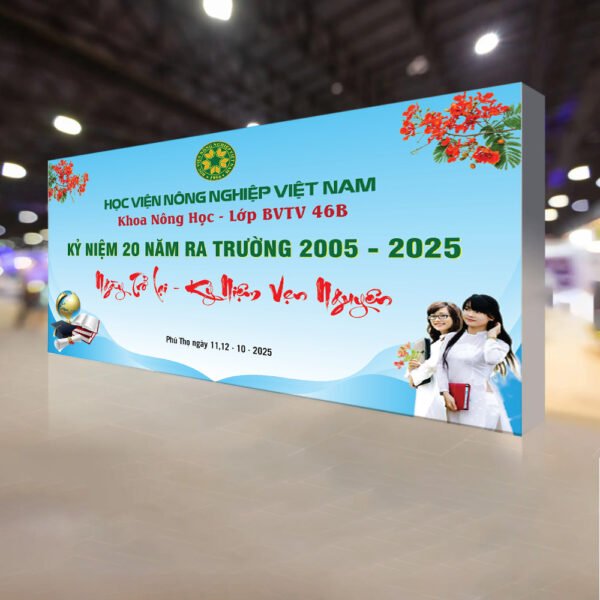 Thiết kế backdrop sự kiện 20 năm ngày ra trường - Hình ảnh 2
