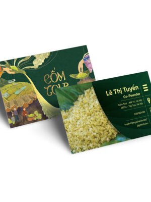 Mẫu thiết kế namecard với các họa tiết truyền thống