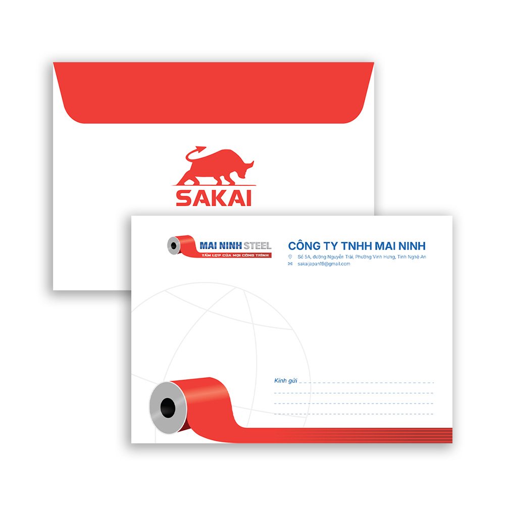 Mẫu thiết kế phong bì doanh nghiệp