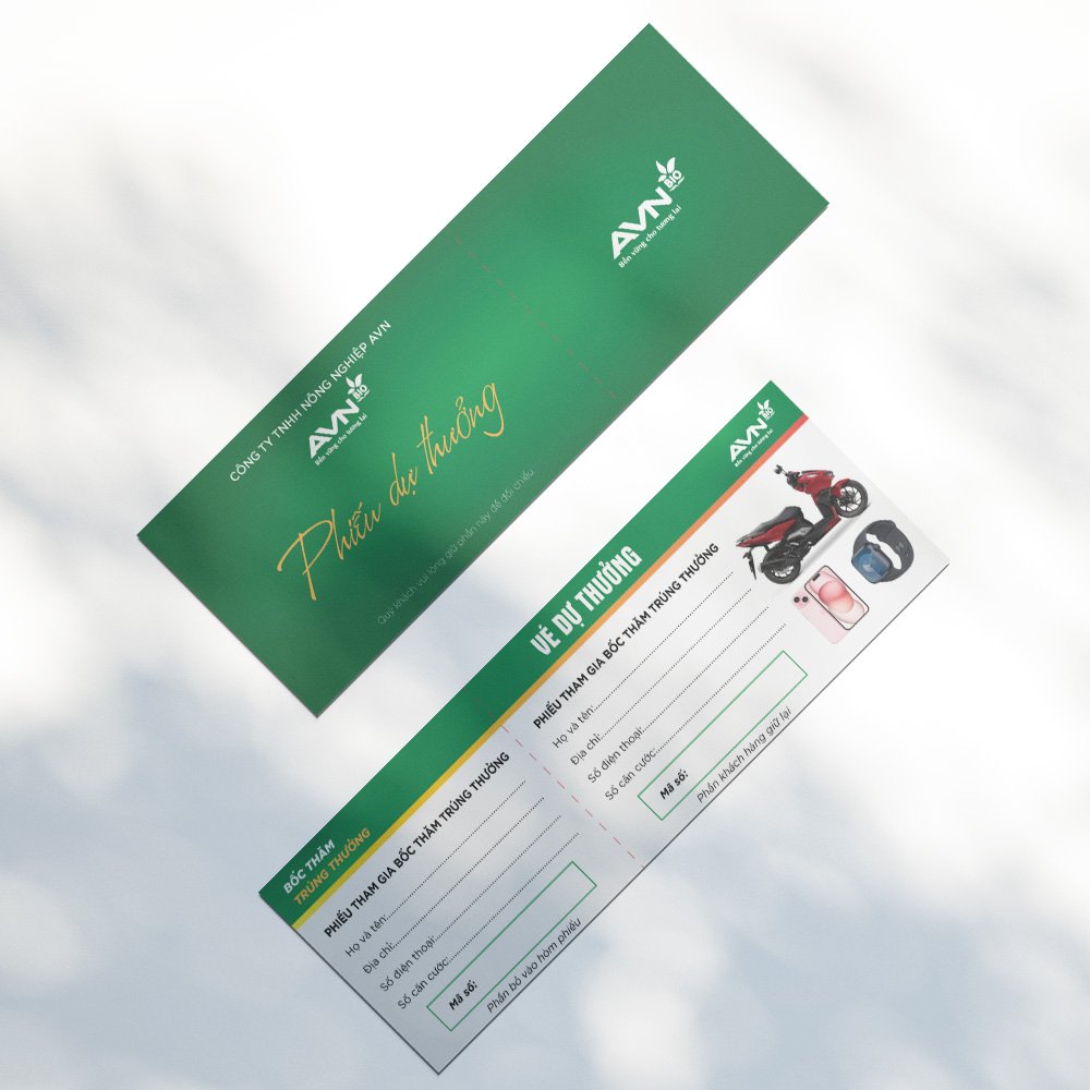 Thiết kế vé bốc thăm trúng thưởng xé rời - Ảnh 2