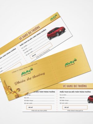 Thiết kế vé bốc thăm trúng thưởng xé rời