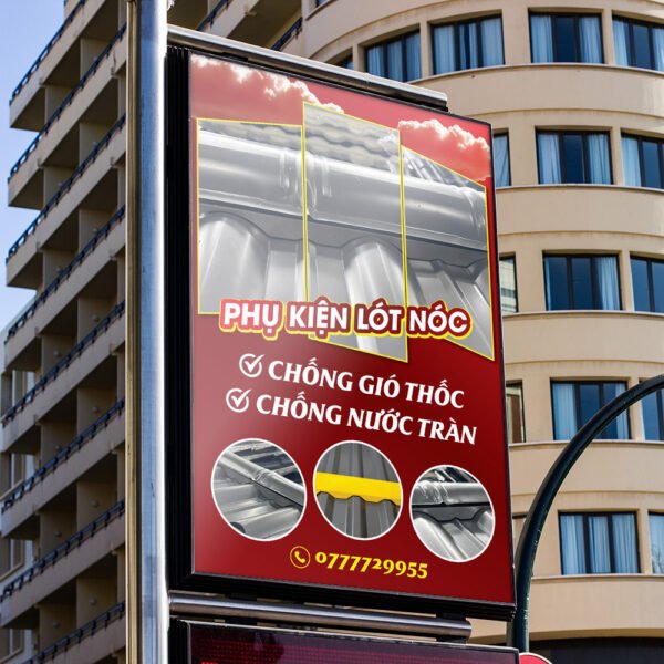 Thiết kế poster biển quảng cáo treo cột