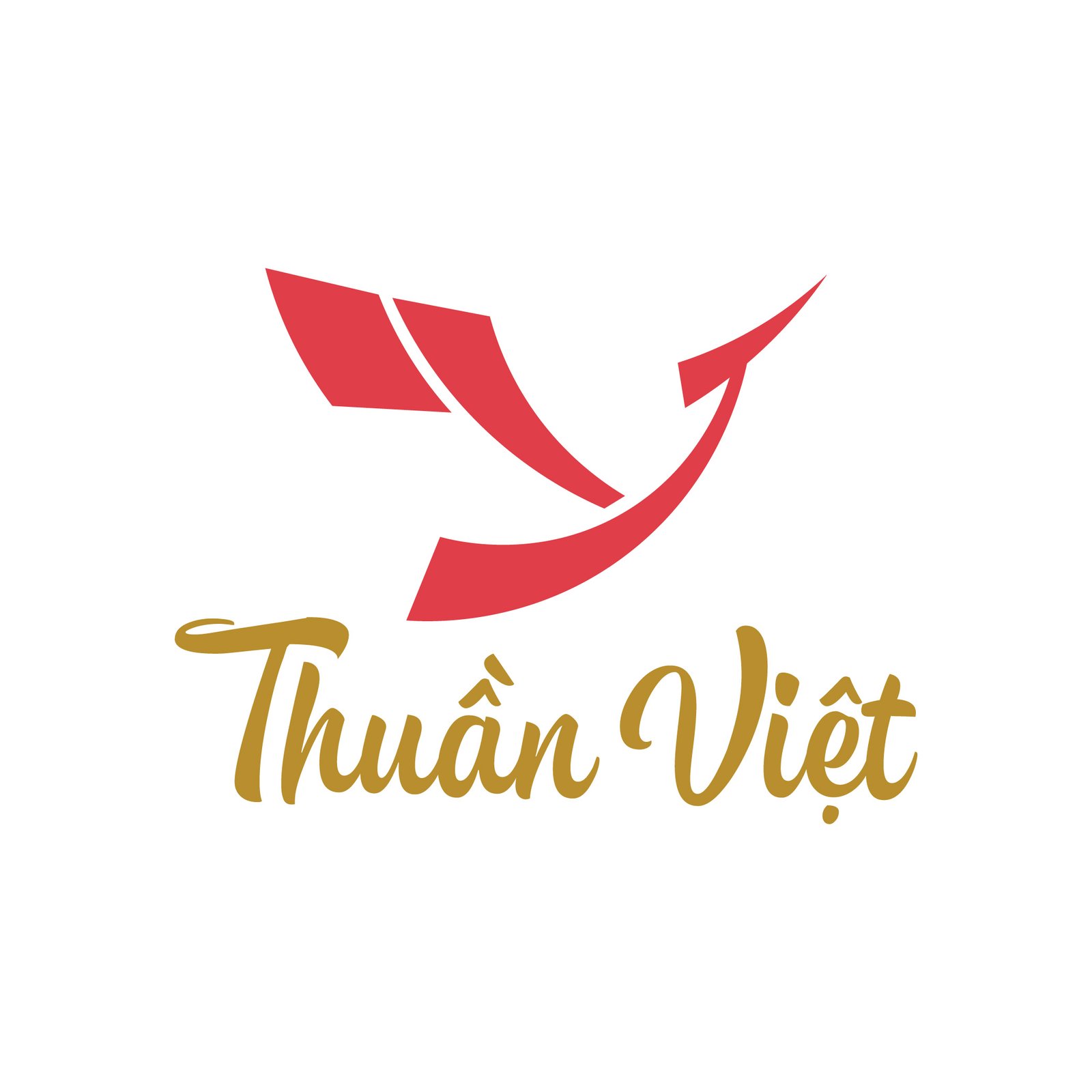 Thiết kế logo công ty Nông sản chế biến Thuần Việt (TV)