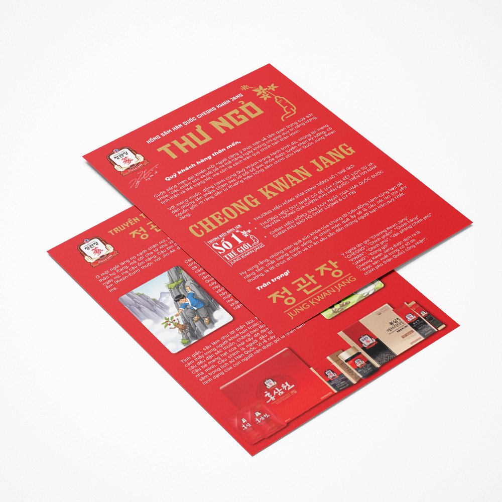 Thiết kế tờ rơi Hồng sâm Hàn Quốc - Ảnh 2