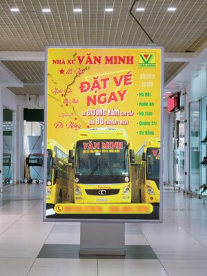 Thiết kế Poster dịch vụ vận tải hành khách