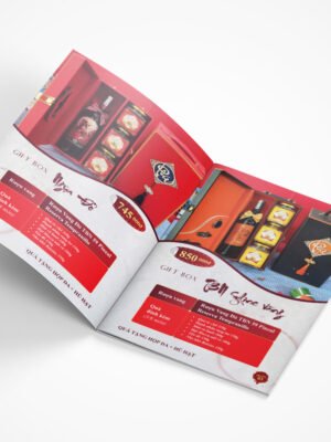 Thiết kế Catalog sản phẩm bộ quà tặng rượu vang