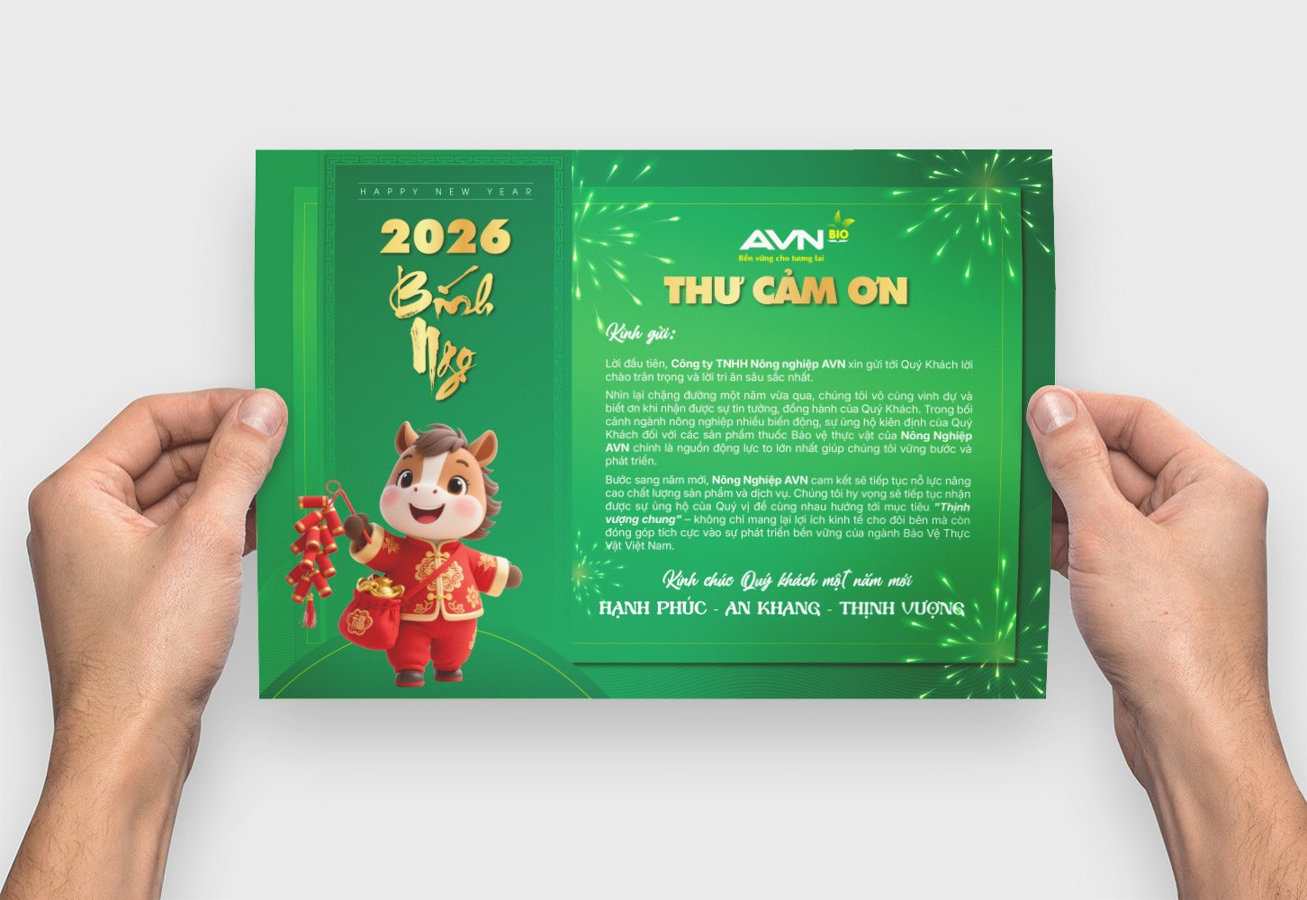 Thiết kế thư cảm ơn khách hàng nhân dịp Tết đến - Ảnh 2