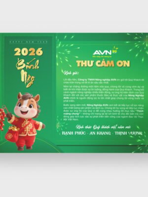 Thiết kế thư cảm ơn khách hàng nhân dịp Tết đến