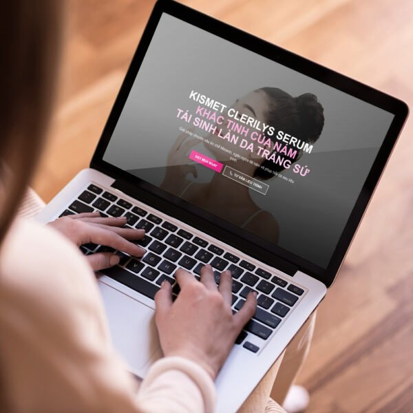 Thiết kế trang web giới thiệu sản phẩm landing page mỹ phẩm