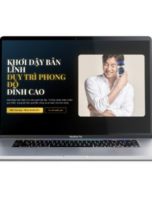 Thiết kế trang web giới thiệu sản phẩm landing page sản phẩm sinh lý nam