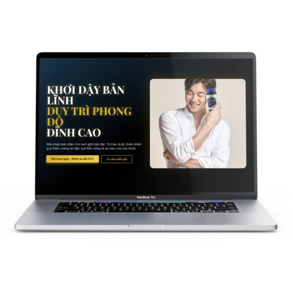 Thiết kế trang web giới thiệu sản phẩm landing page sản phẩm sinh lý nam